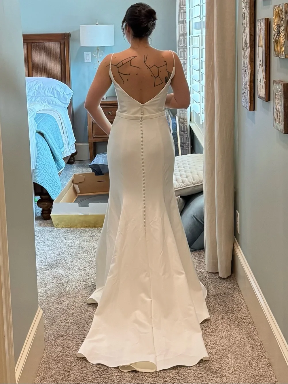 Jenny Yoo Oda Ivory Fit and Flare Bridal Skirt NWT